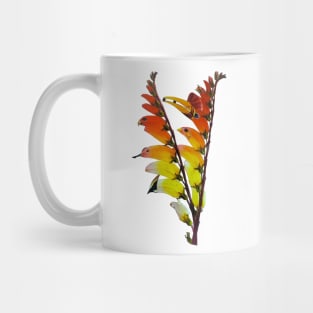 Flower Birds Bouquet Collage Mug